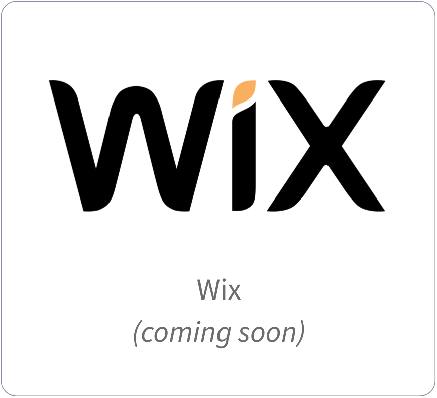 Wix (coming soon)