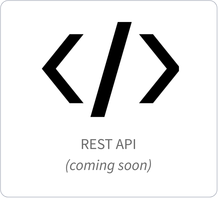 REST API (coming soon)